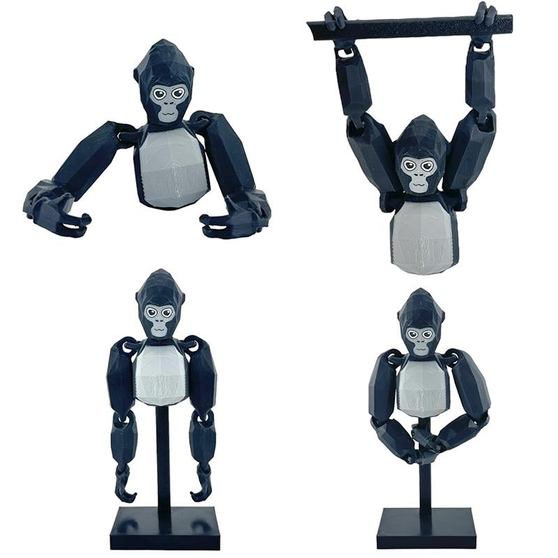 Gorilla Tag Monke 3D Printing Dolls Cartoon Animal Toy Birthday Christmas Gift For Children 3D Printed Toys With Movable Joints