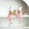 Fabric Xmas Tree Pendant Mesh Girl Hanging Pendant Christmas Tree Decor  Xmas Holiday Party