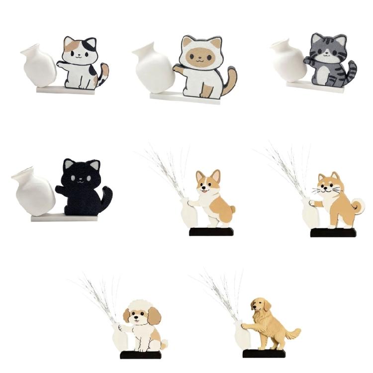 

8Pcs Cats Vase Refrigerator Magnets Fridge Magnets for Locker Whiteboard Decorative Magnets Garage Door Magnets Sticker 1