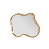 Set Of 3 Gold Wall Mirrors.