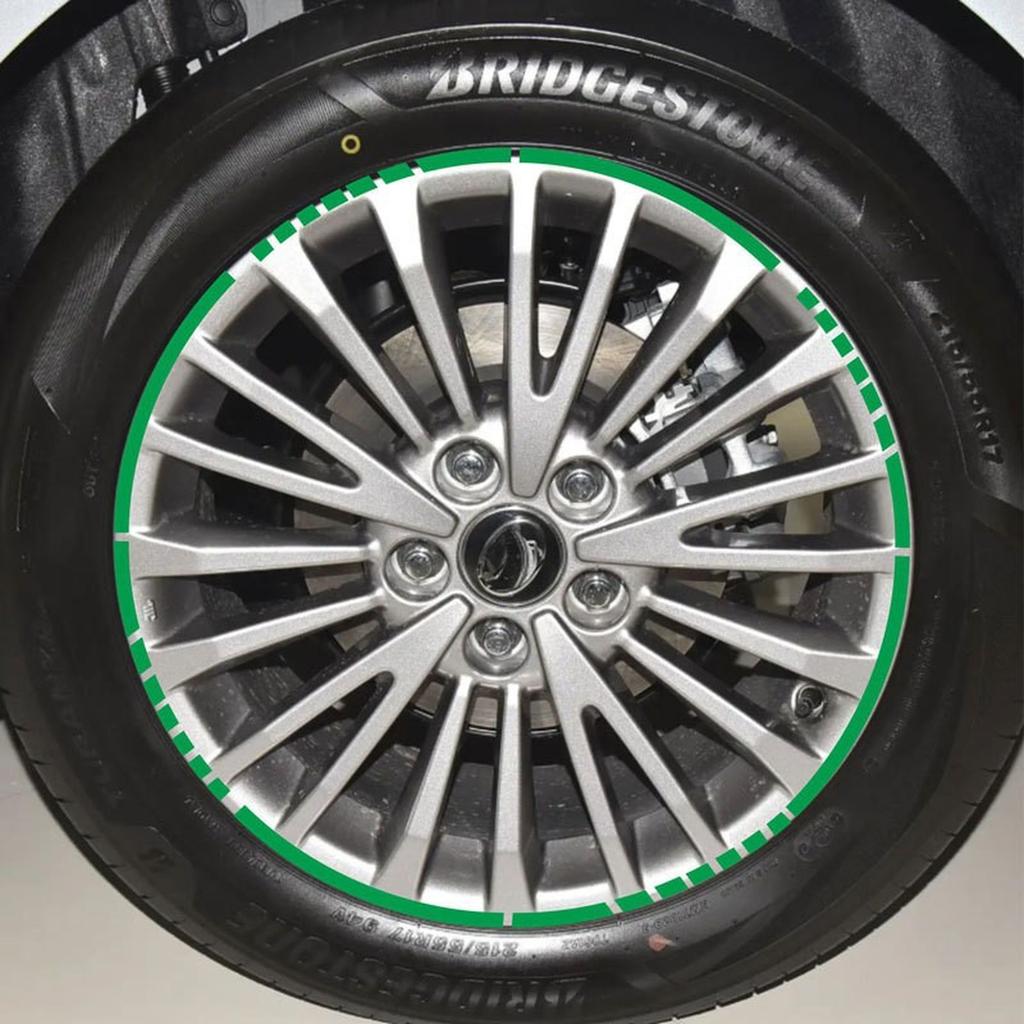 16 ks Samolepky na pneumatiky motocyklu a auta, ozdobné proužky, univerzální reflexní samolepka na kolo, páska na ráfek kola motocyklu 17"18"