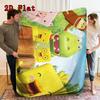 Chiro and Friends 2D Flat Pattern Flannel Blanket High quality All Seasons Warmth and Comfort Perfect for Christmas Gifts.DMT0925092