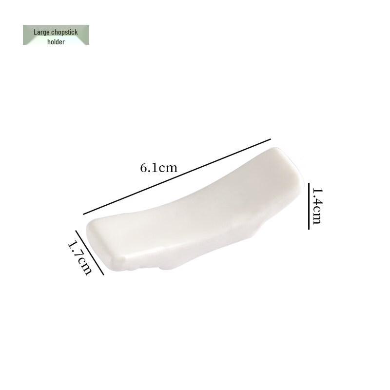 

Pure White Ceramic Chopstick Rest