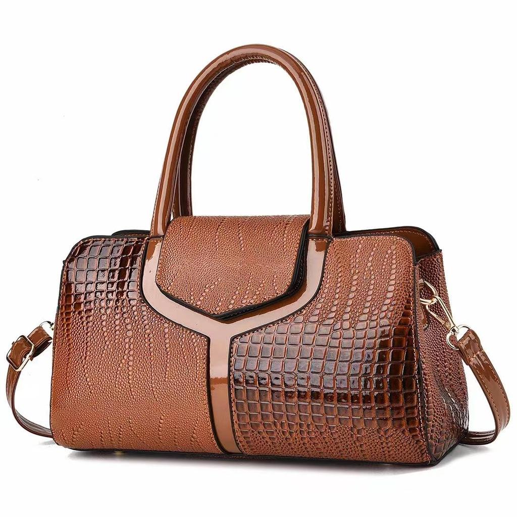 Yeni Moda Timsah Desen Çanta Kadınlar için Büyük Kapasiteli Rahat Bir Omuz Crossbody Çanta