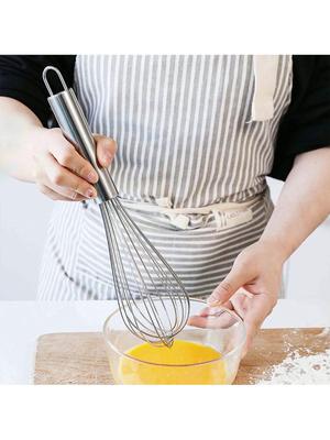 3pcs Stainless Steel Egg Whisks,Whisks for Cooking, Stainless Steel Whisk for Blending, Whisking, Beating and Stirring