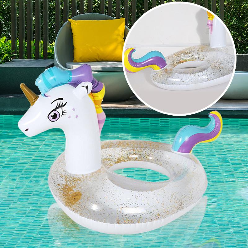 Aufblasbarer Einhorn Schwimmring Spielzeug Schwimmsitz Für Erwachsene Strand Wasser Spiel Ausrüstung Spielzeug