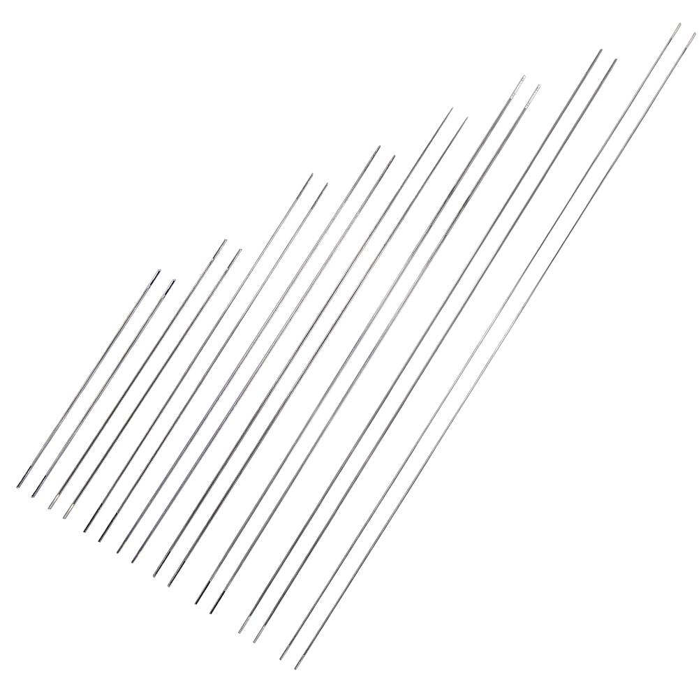 

16 шт. Игла для бисера с центральным отверстием 8 размеров Набор игл для бисера с большим ушком и складным ушком Ручные инструменты для ожерелья своими руками