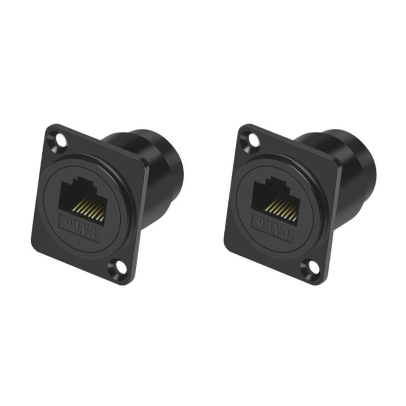 

Адаптер роз єму RJ45 Cat6 для монтажу на панель, RJ45 (жіночий) - (жіночий) наскрізний модуль з розширенням Ethernet для мережевого підключення та різьблення