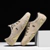 LDECK Men's Large Size Leather Low-Top Casual Martin Shoes