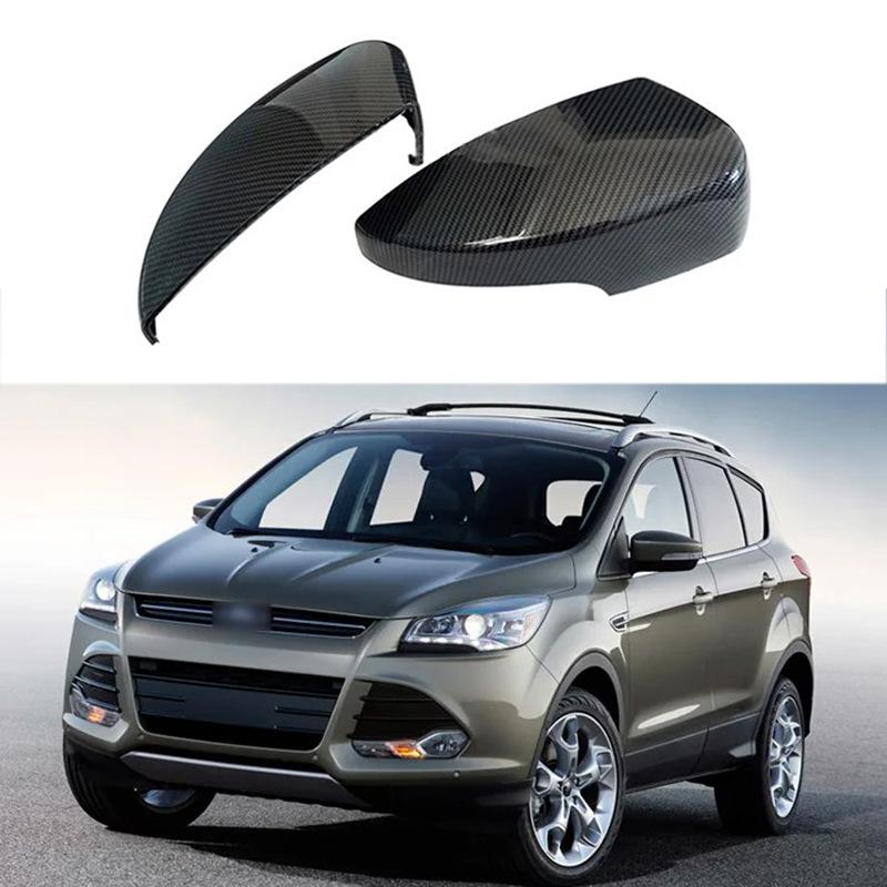 

Крышка зеркала заднего вида для 2013-2018 Ford Kuga, Edge, Escape, EcoSport Glossy Black Pair
