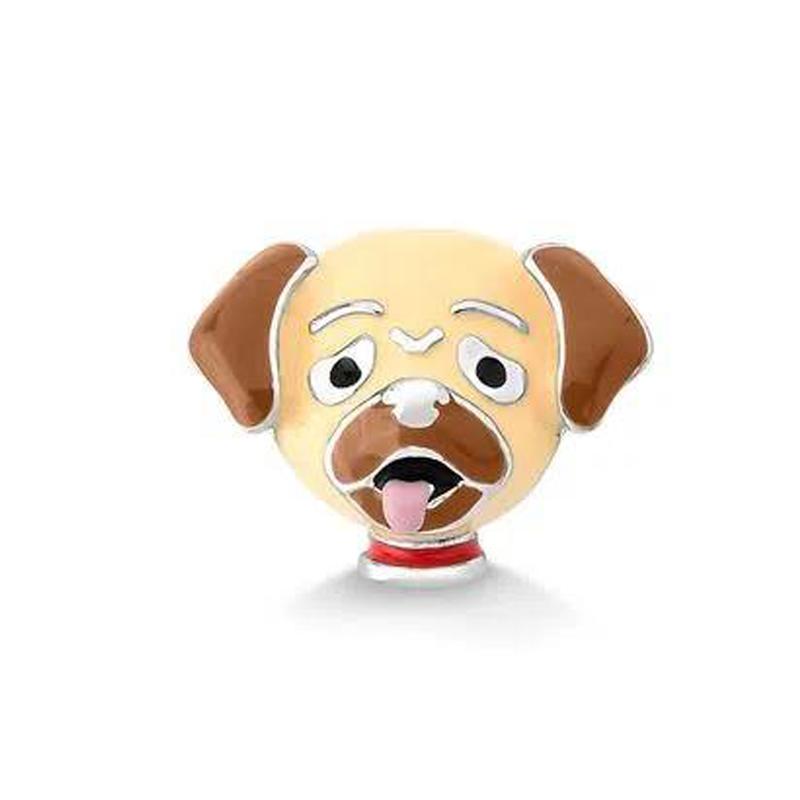 New Genuine Copper Charm Fit Genuine Original Bracelet Accessories Women Fine Jewelry Pet Animal Product Series Dog