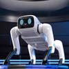AI Intelligent Robot Dog Single Battery, Voice Command APP Programming RC Toy With LED Light Sing Dance Story Tell Kids Educational Gift