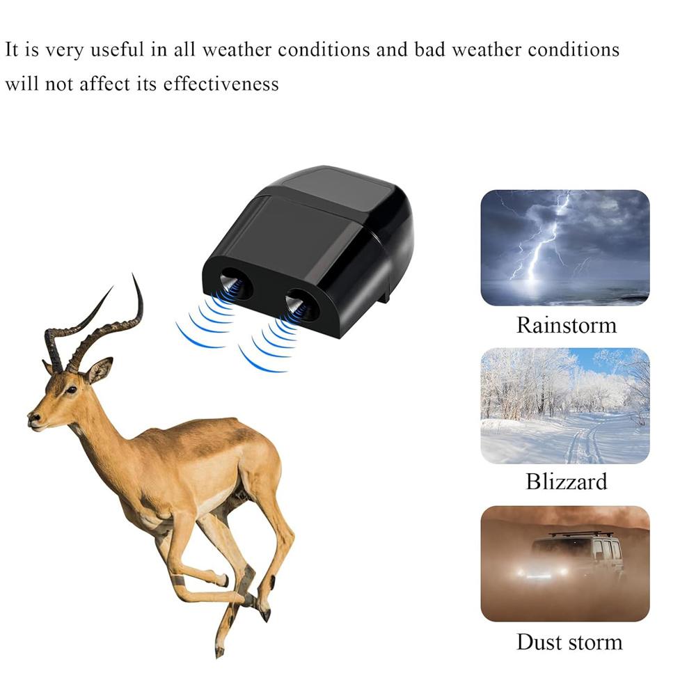 4 Deer Whistles Sonic Wildlife Warning Device Animal Alert Car