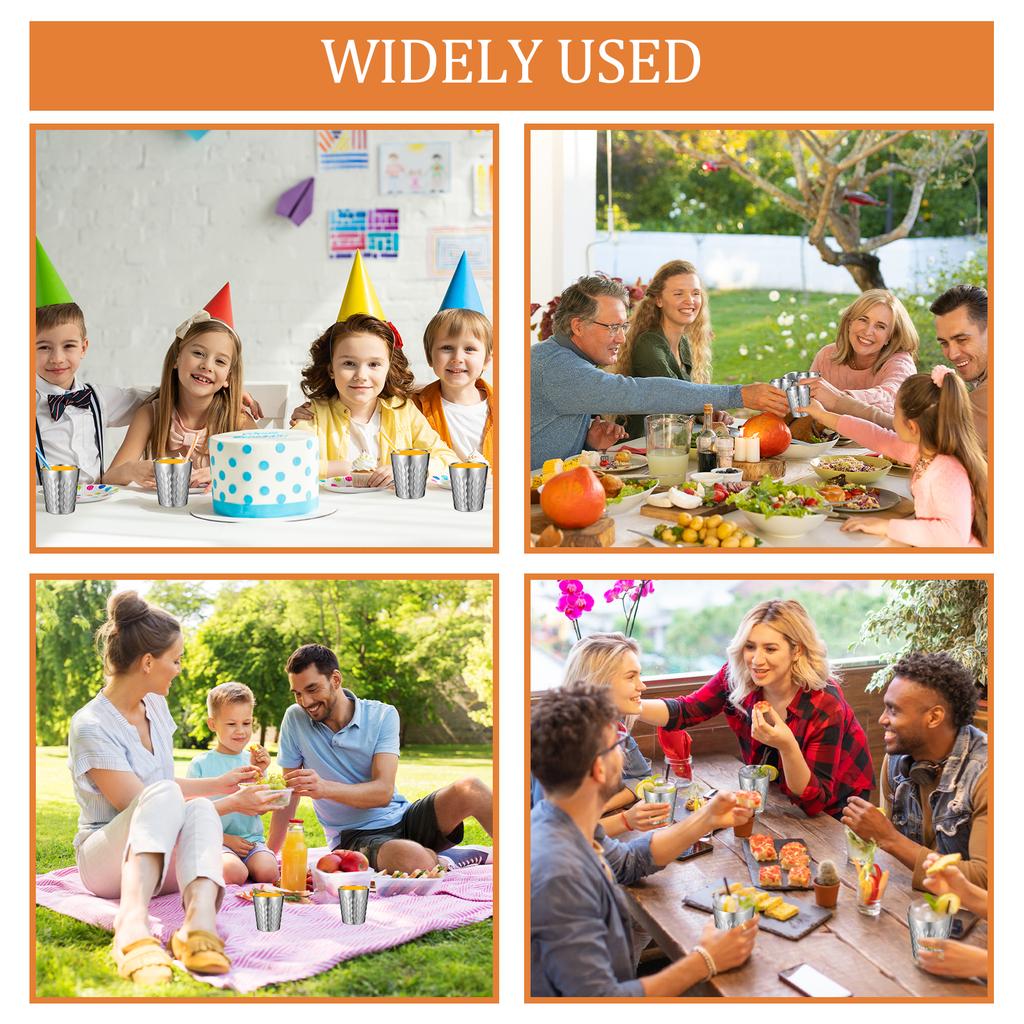 300ML Isolierter Edelstahlbecher Pint-Gläser für Bier Wein Kaffee Metallbecher Trinkgläser für Reise Camping Partygebrauch