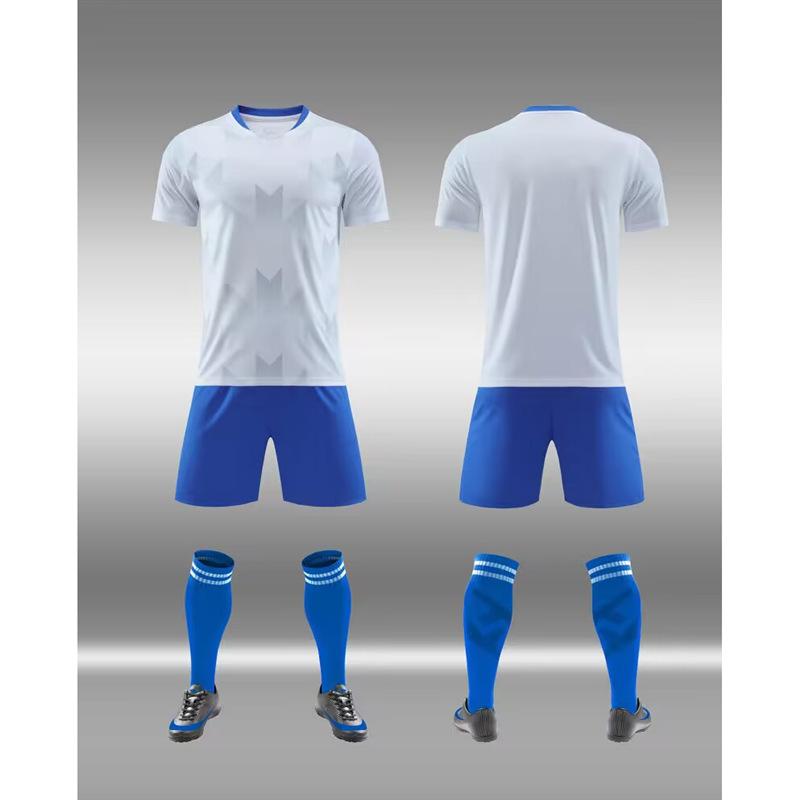 One cross-border children s adult sports jersey, football jersey set, men s and women s game training team printed jersey. S