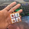 Beaver Keychain Decompress Hoppers Keyring Click Keyboard Keychain Hanging Pendant Make Sound Keyring