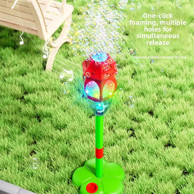 Children's Bubble Street Light Bubble Machine Combination Bubble Stick Bubble Lamp Toy Set