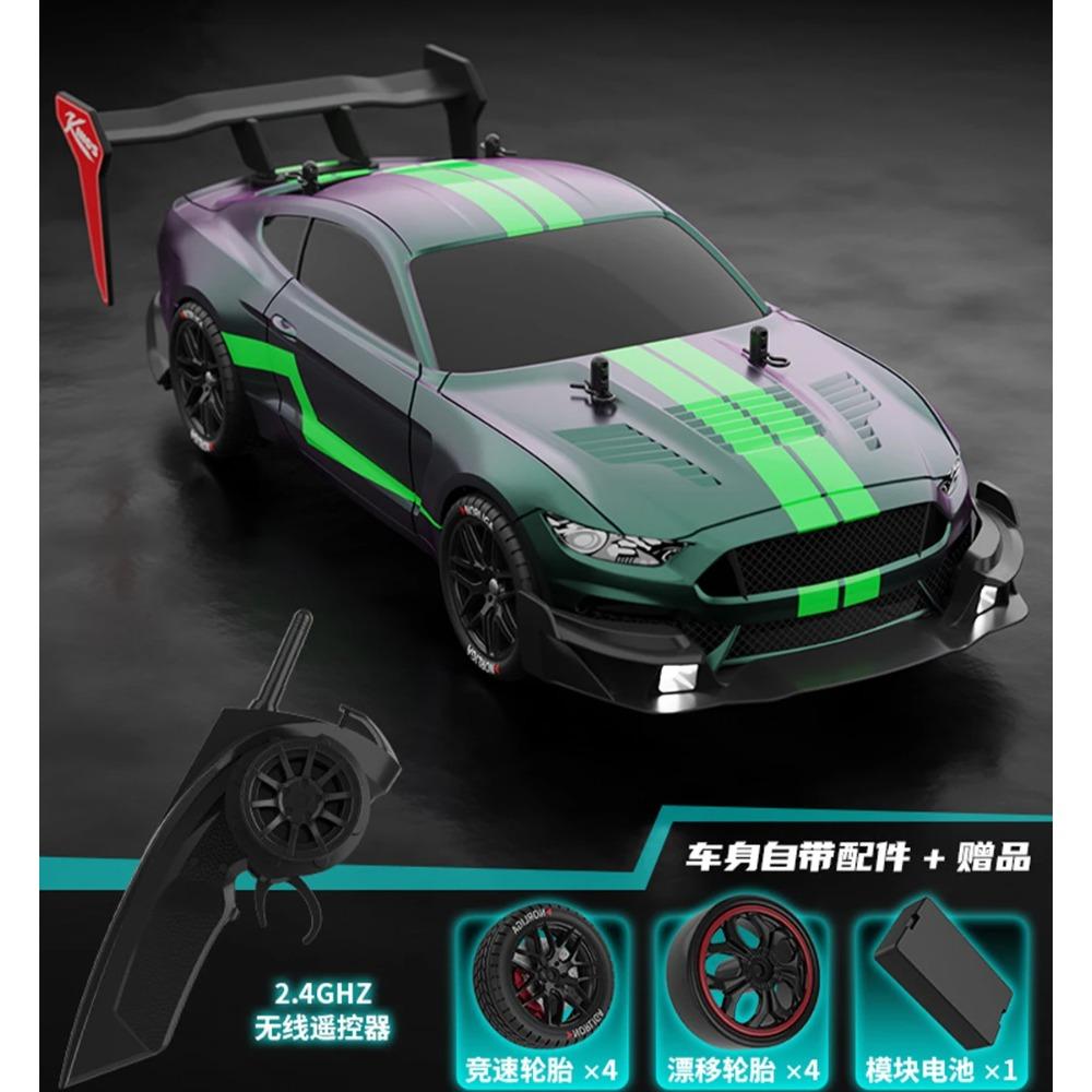 RTR מוסטנג 2.4G מכונית דריפט 1:14 מכוניות מרוץ חשמליות 4WD עם שלט רחוק מכונית מרוץ מהירה מכונית מרוץ RC צעצועים לילדים