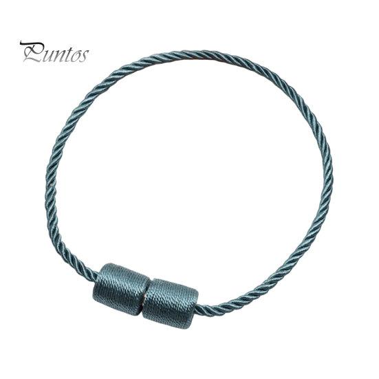 Curtain Ties Magnetic Tiebacks, Modern Simple Rope Tie Backs, Heavy Duty Magnets Decorative Drapes Weave Holdbacks for Home Bedroom Office Wall Damage