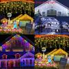 Gipskraut-Stil Solar-Lichterkette mit blinkenden Sternen für Weihnachts- und Hochzeitsdekoration