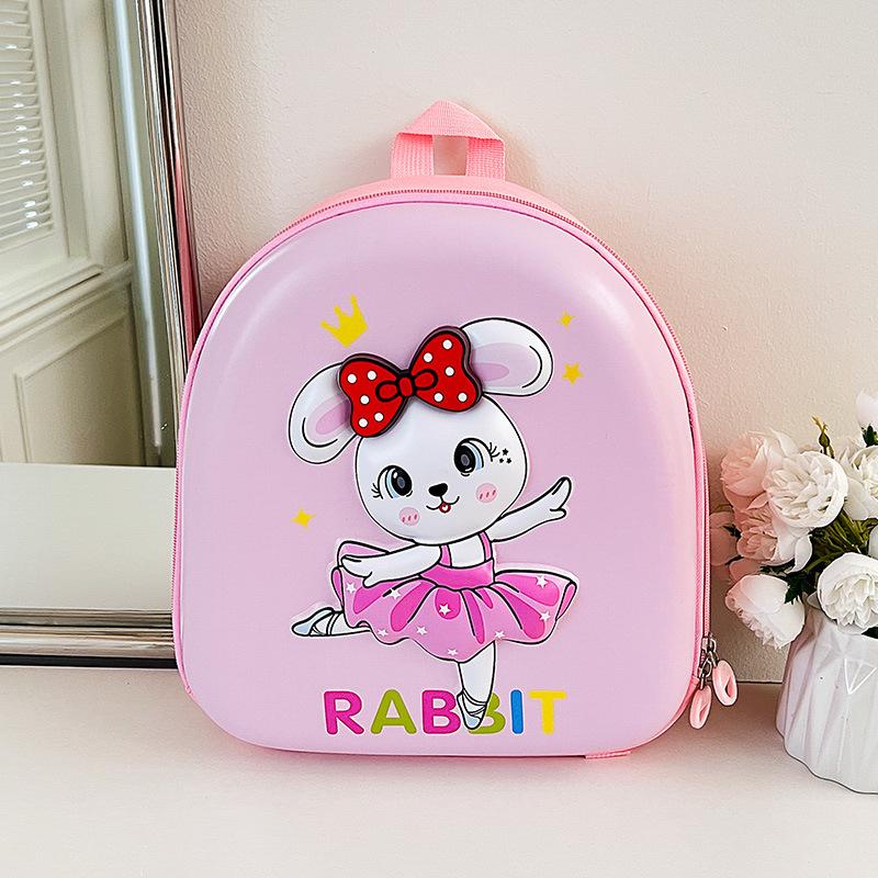 School BagsChildren's Bag Cute Cartoon Small School Bag Hard Shell Bag with Light Children's Backpack