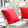 Solid Color Outdoor Waterproof Cushion Cover Candy-colored Simple Rainproof Stain-resistant Throw Pillow Covers for Patio Sofa