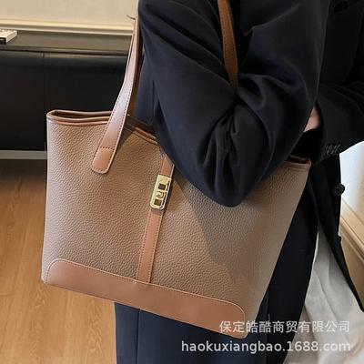Large Capacity Bag Women's 2025 New Trendy Autumn and Winter Retro Fashion Daily Commuting Versatile Shoulder Bag Tote Bag