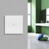 1 Way Wireless Remote Touch Light Wall Switch Panel with Receiver for Smart Home 100 240V (White)