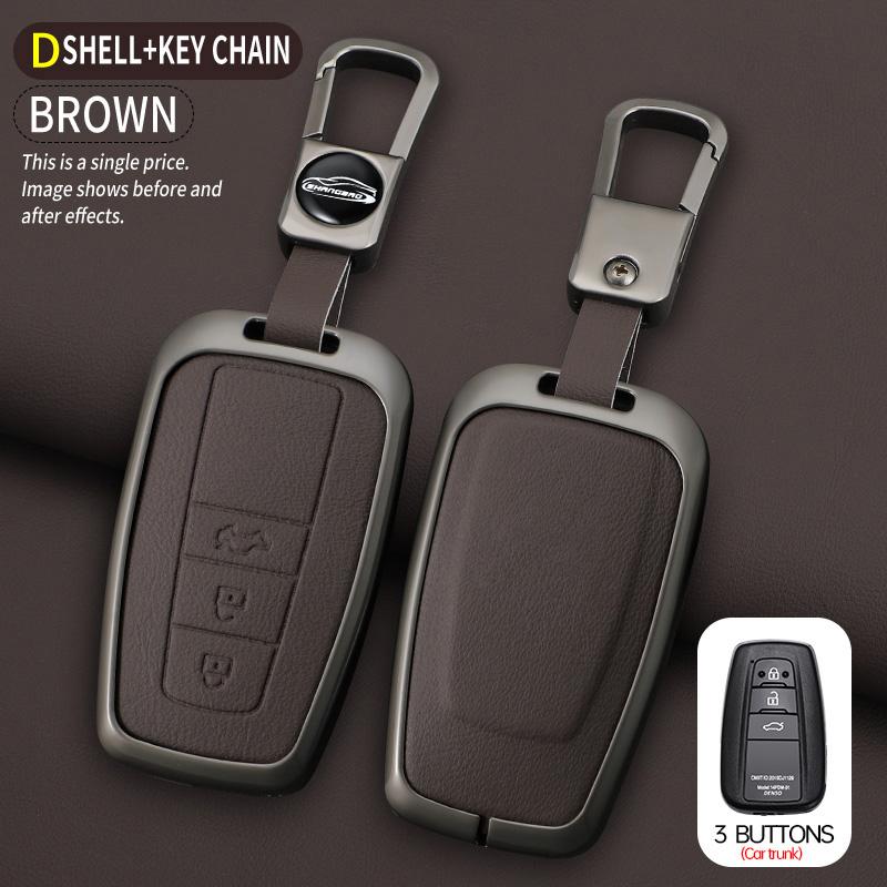 Car Key Case For Toyota Prius Camry Corolla C-Hr Chr Rav4 Prado Izoa Levin Avalon Zinc Shell Cover