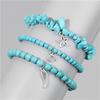 Pack Of 3 Trendy Star And Moon Pendant Bracelets For Women Fashionable Crystal Alloy Writ Chain Jewelry