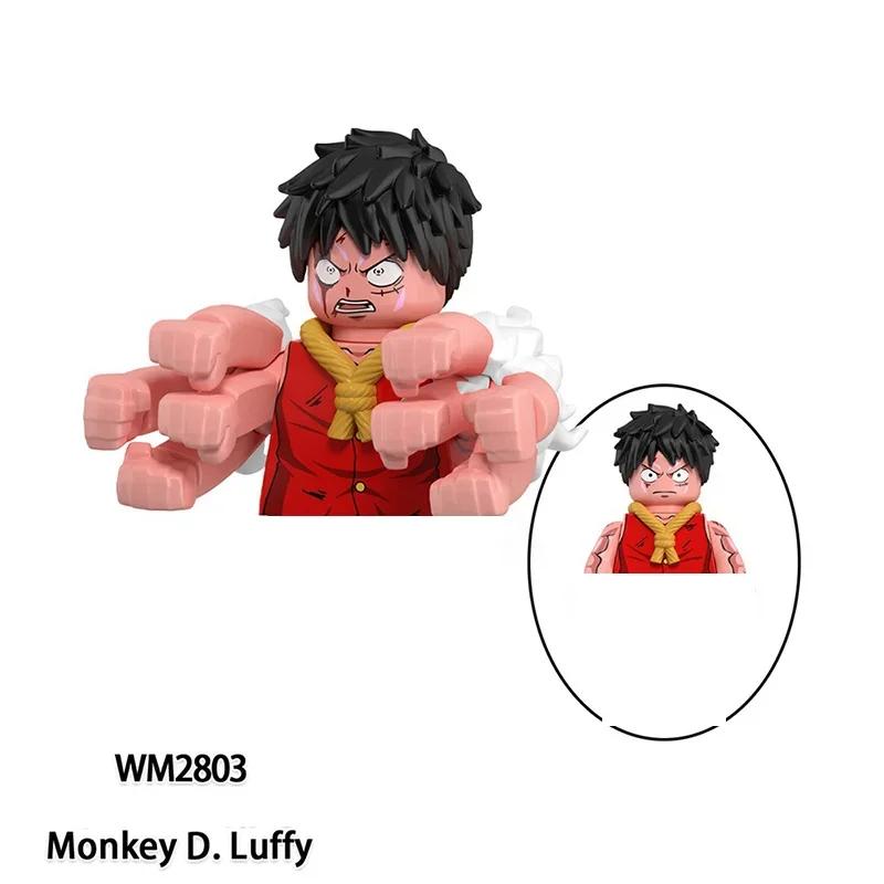 Siste versjon Byggeklosser Japan Anime Klosser Dukker Mini Action Leketøysfigurer Monteringsklosser Barnegaver