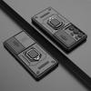 For Samsung Galaxy S25 Ultra Case PC+TPU Kickstand Phone Protector with Lens Cover