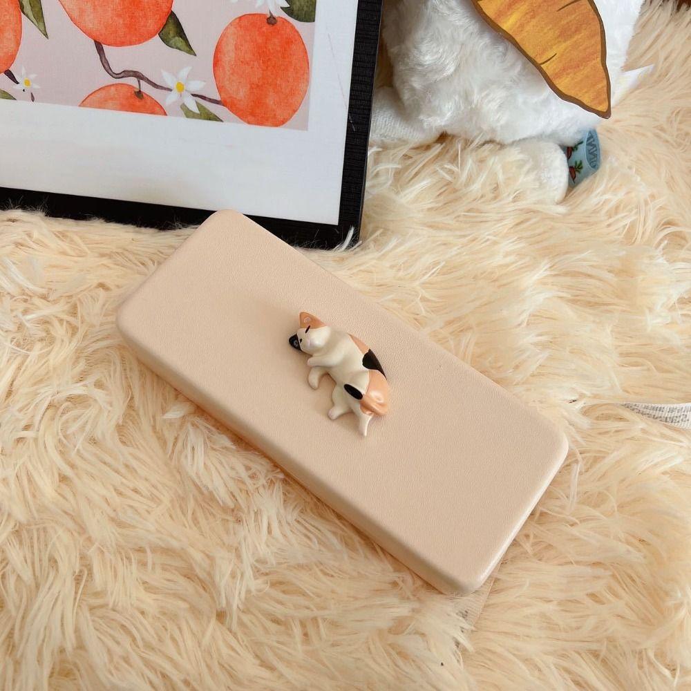 Cream Color Glasses Case Eyeglasses Case Eyeglasses Holder Cute Cat Sunglasses Box  Daily