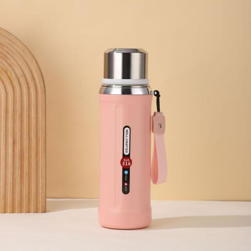 316 Stainless Steel Roman Column Insulated Tea Bottle