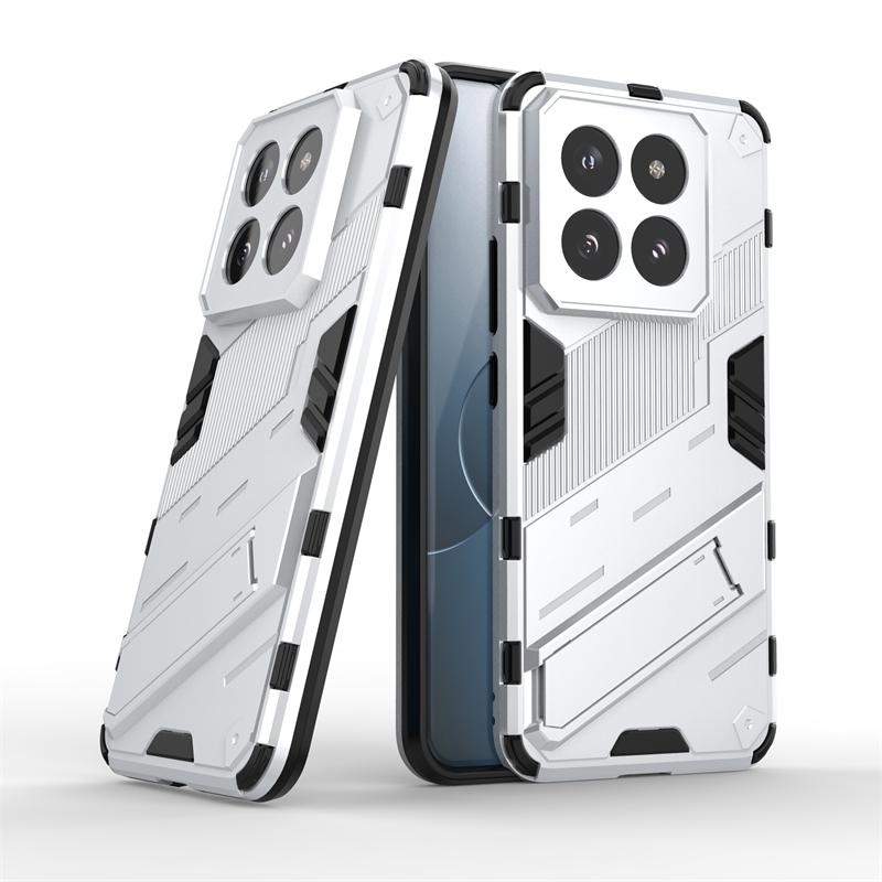 

Для Xiaomi 14 Pro Чехол Для Mi 14 Pro Xiaomi14 Mi14 Capas Бампер ПК Подставка Ударопрочный Держатель Fundas Xiaomi14 Xiaomi Mi 14 Pro For Xiaomi 14 белый