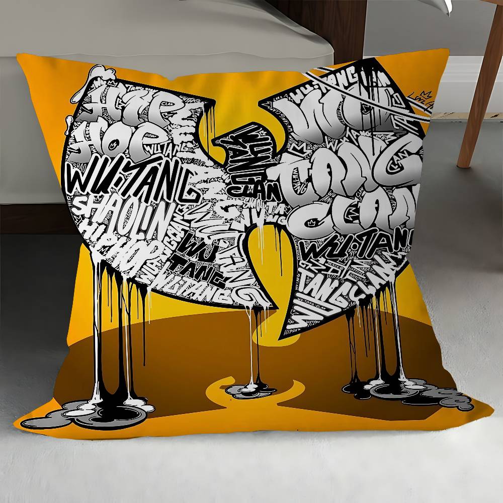 Art W-Wu T-Tang Clan Maple Cushion Cover Inches Farmhouse Decor Home Throw Pillow Covers For Couch Decorations