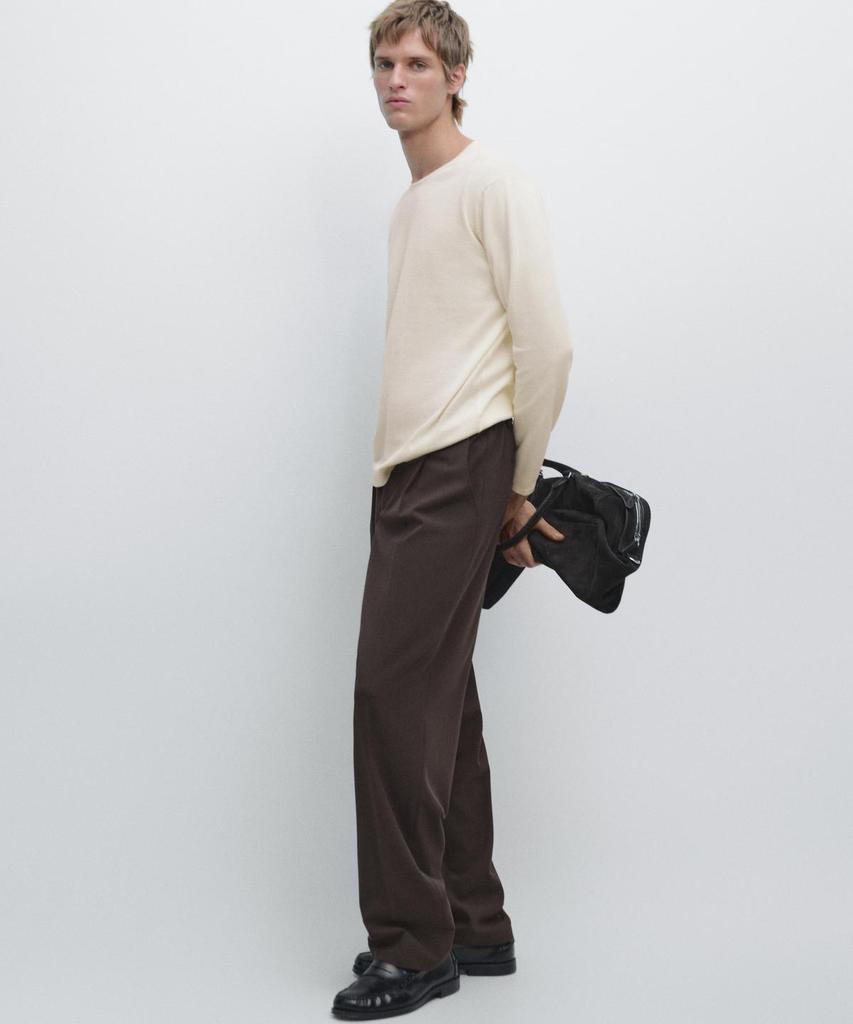 Masimodutti Cotton Round Neck Knit Sweater
