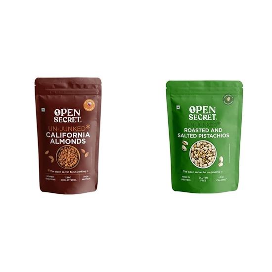 

Open Secret California WholeAlmonds And Pistachios Combo 200 G Each