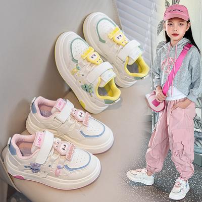 Sapatos Casuais de Velcro com Desenho Animado para Meninas Sapatos Esportivos para Estudantes Sapatos Antiderrapantes para Meninos