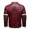 Men's Leather Jacket Plus Size Slim Fit Men's PU Leather Jacket
