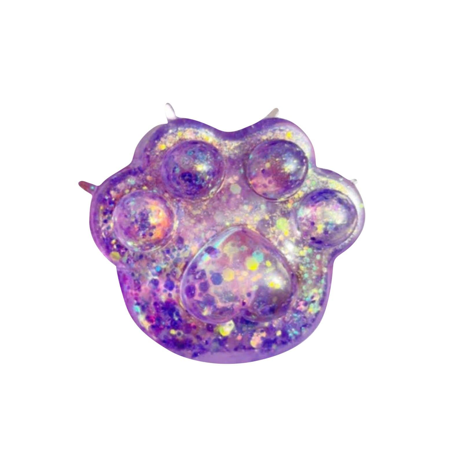 

Кошачьи когти сжимают мальтозный вентиляционный мяч детская декомпрессионная игрушка декомпрессионные медленные отскоки One Size фиолетовый