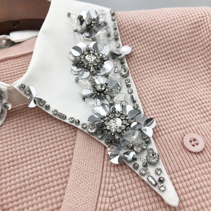Kamínkový límec Dívčí šperkový oděvní doplněk Dámský límec Starověké umění Flitry Klopa Šálový límec Klopa