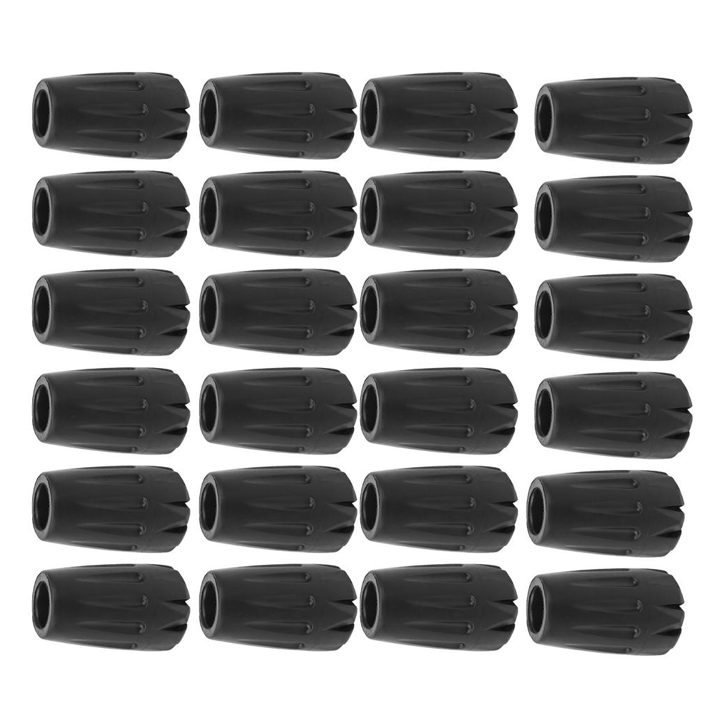 24Pcs Walking Pole Gummi Tipps Trekking Wandern Stick Fuß Protektoren Kopf Abdeckung Ersatz