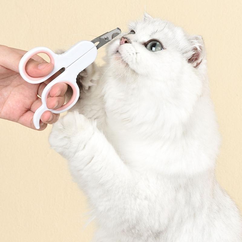 Stainless Steel Blade Pet Nail Trimmer For Small Large Dogs Cats Comfortable NonSlip Handle Grooming Kits