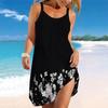Women's Beach Dress Mini Dress  Plant  Print Casual Modern Dress Sleeveless Loose Fit Outdoor Daily Summer