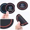 2PCS Car Coasters Water Cup Slots Non-Slip Mat Waterproof Cup Pad For Volvo XC90 XC60 V50 S60 V70 V60 V40 S90 olestar AWD XC40 S