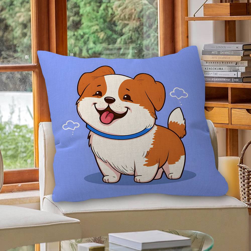 Cute Dog Pillow Anime Pillow Sofa Bed Head Pillow Cover Cushion Cover 45x45 Cm Fashion