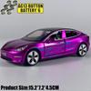 1:32 Model 3 Mid-size Luxury Sedan Alloy Metal Diecast Model Car Simulation Miniature Holiday Present & Home Trendy Ornament Toy