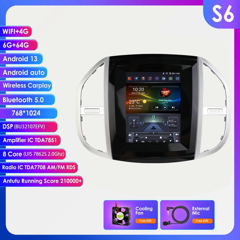 

Hizpo 9.7 Intelligent Screen 2din Android Car Radio Multimedia Video Player for Benz Vito 2014 - 2020 GPS Carplay Auto Stereo 4G RDS S6 8Core 6G 64G