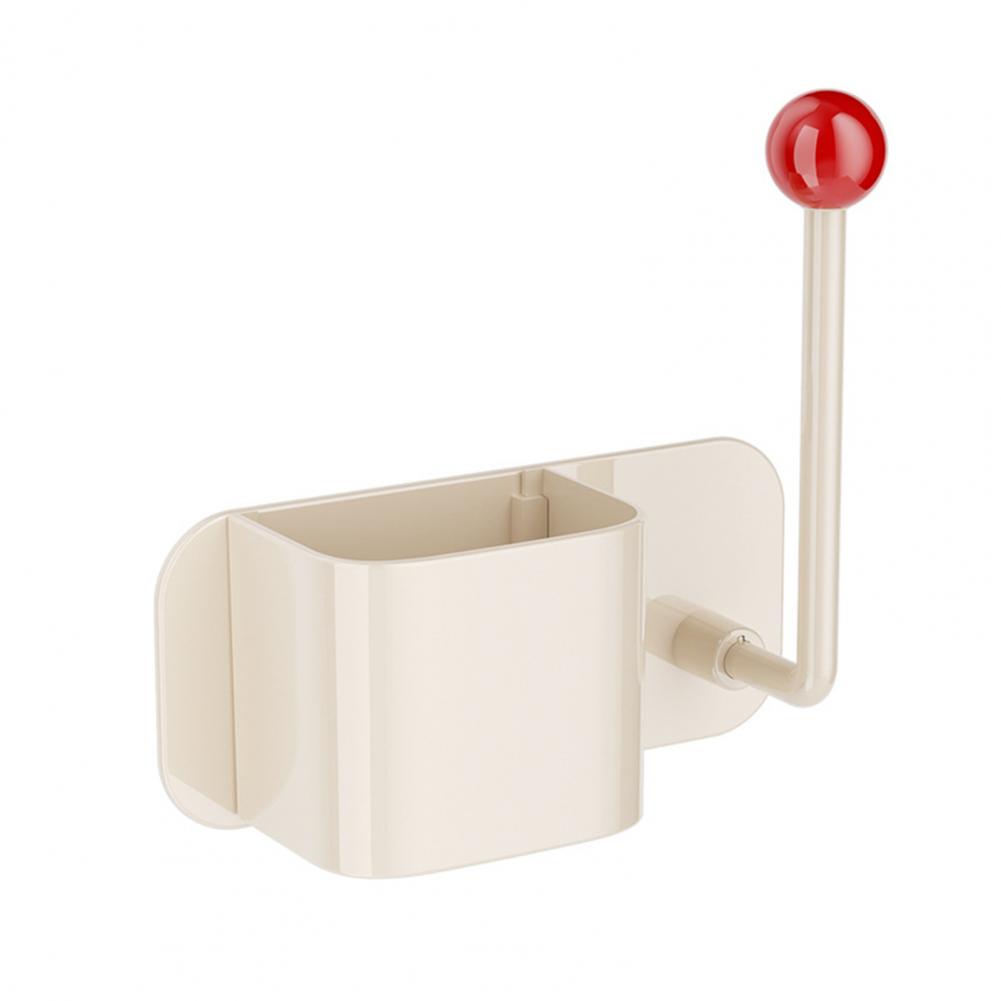 Bathroom Storage Rack with Drain Hole Strong Load Bearing Large Capacity Wall Mount Storage Shelf with Hook